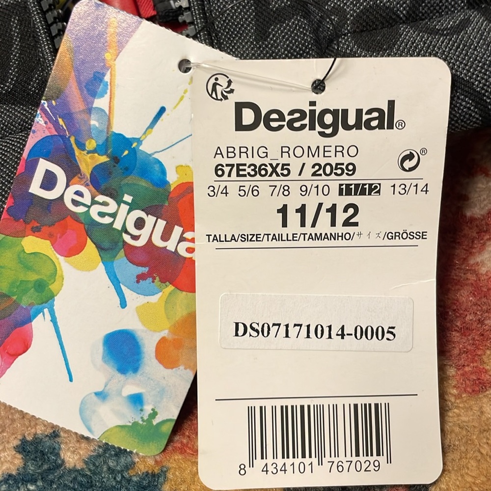 Size 12 Desigual Super Cool NWT Jacket « Rock & Roll Astronaut » - Picture 12 of 12